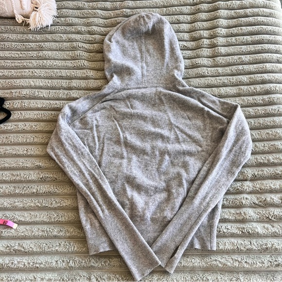 White + Warren 100% Cashmere Full Zip Hoodie- XS-M - Picture 9 of 9